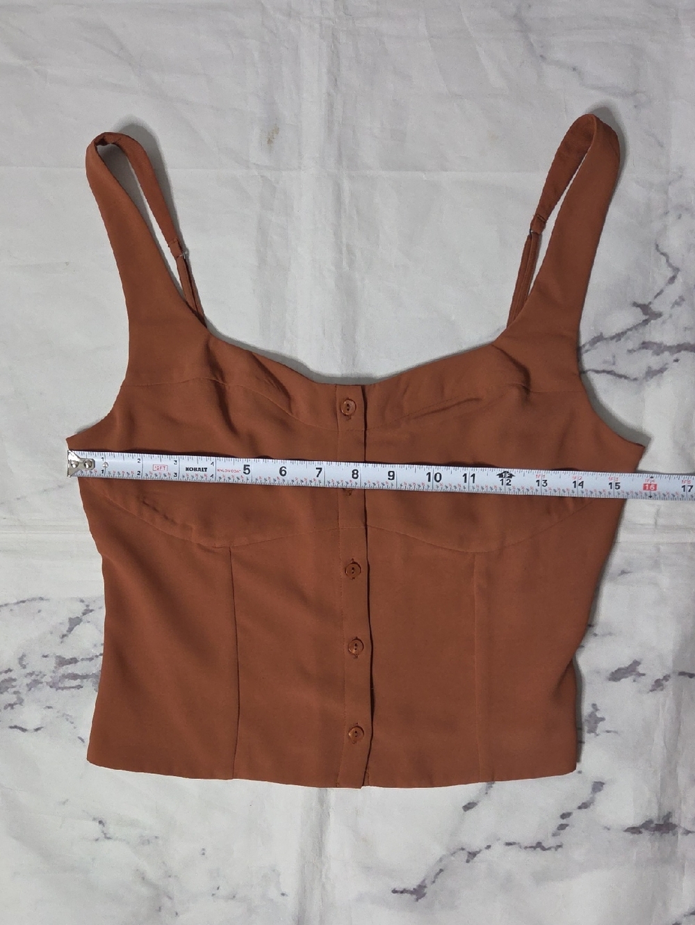 Abercrombie & Fitch Rust Button Front Tank - Picture 5 of 6